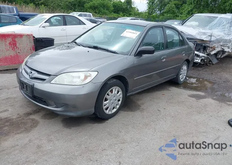 2005 Honda Civic Lx из США, поврежденный, VIN 2HGES16535H504295